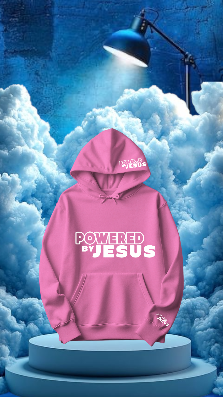 Powered by Jesus hoodie