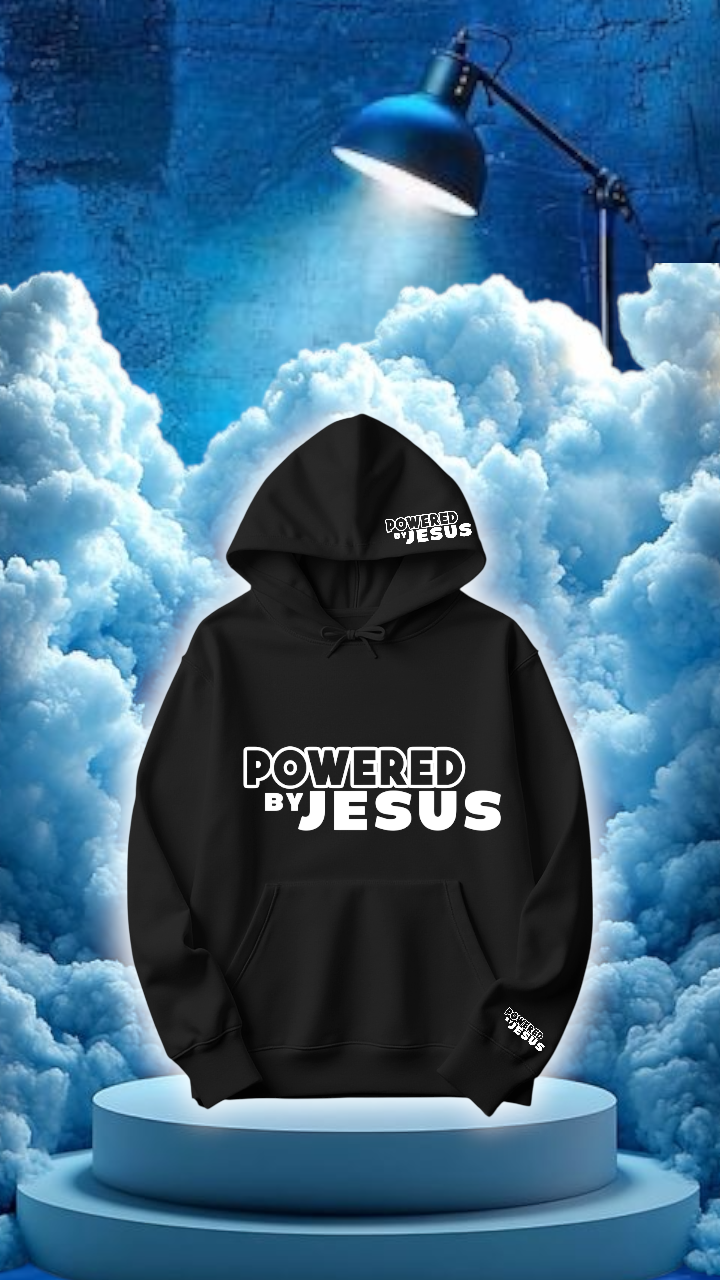 Powered by Jesus hoodie