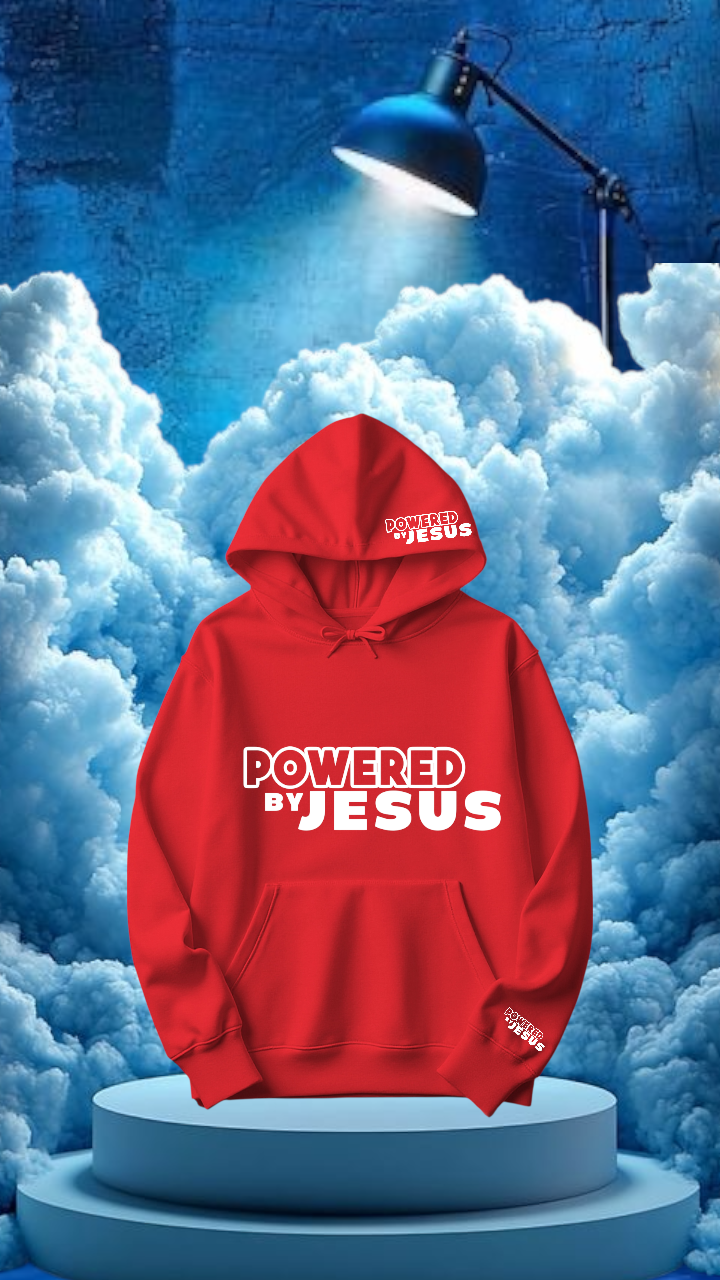 Powered by Jesus hoodie