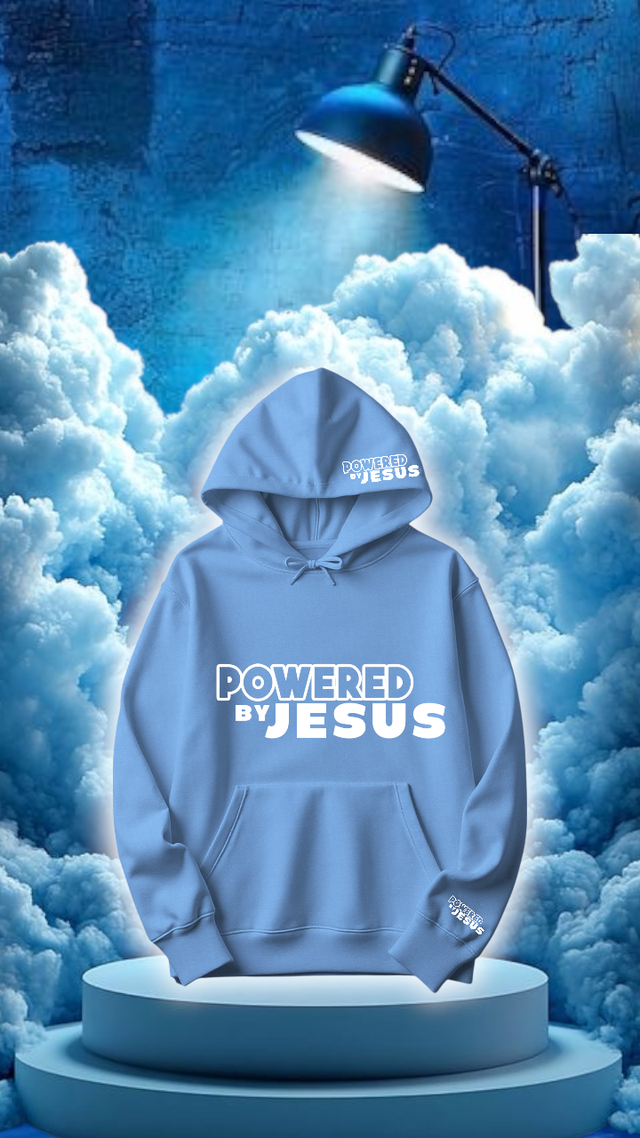 Powered by Jesus hoodie