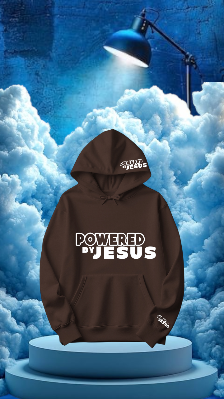 Powered by Jesus hoodie