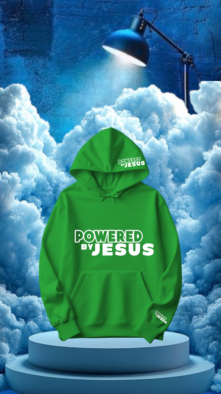 Powered by Jesus hoodie