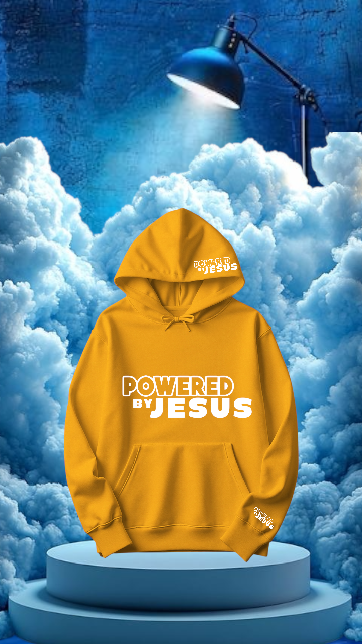 Powered by Jesus hoodie